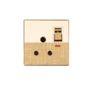 HEE Marigold 15A 3pin Round socket with switch