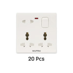 KAPTAI 8-Pin Multi Socket - 2U (20 Pcs)