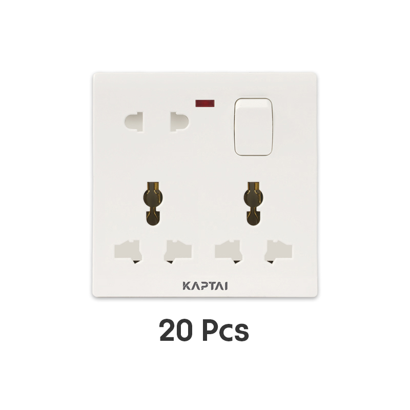 KAPTAI 8-Pin Multi Socket - 2U (20 Pcs)