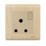 HEE Rose Gold 15A Round Switched Socket