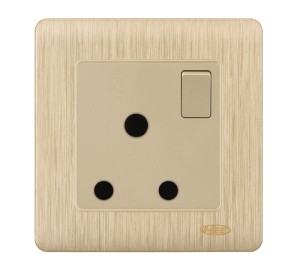 HEE Rose Gold 15A Round Switched Socket