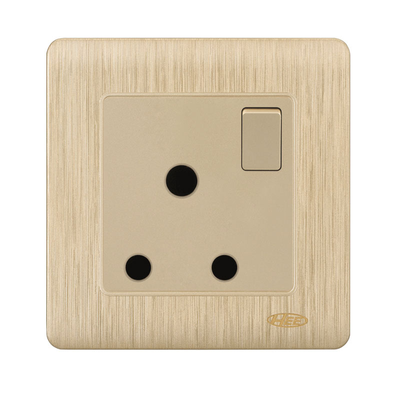 HEE Rose Gold 15A Round Switched Socket