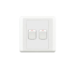 HEE New Classic 2 Gang 1 Way Switch