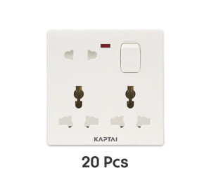 KAPTAI 8-Pin Multi Socket - 2U (20 Pcs)