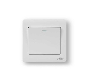 HEE Rose White 1 Gang 1 Way Switch